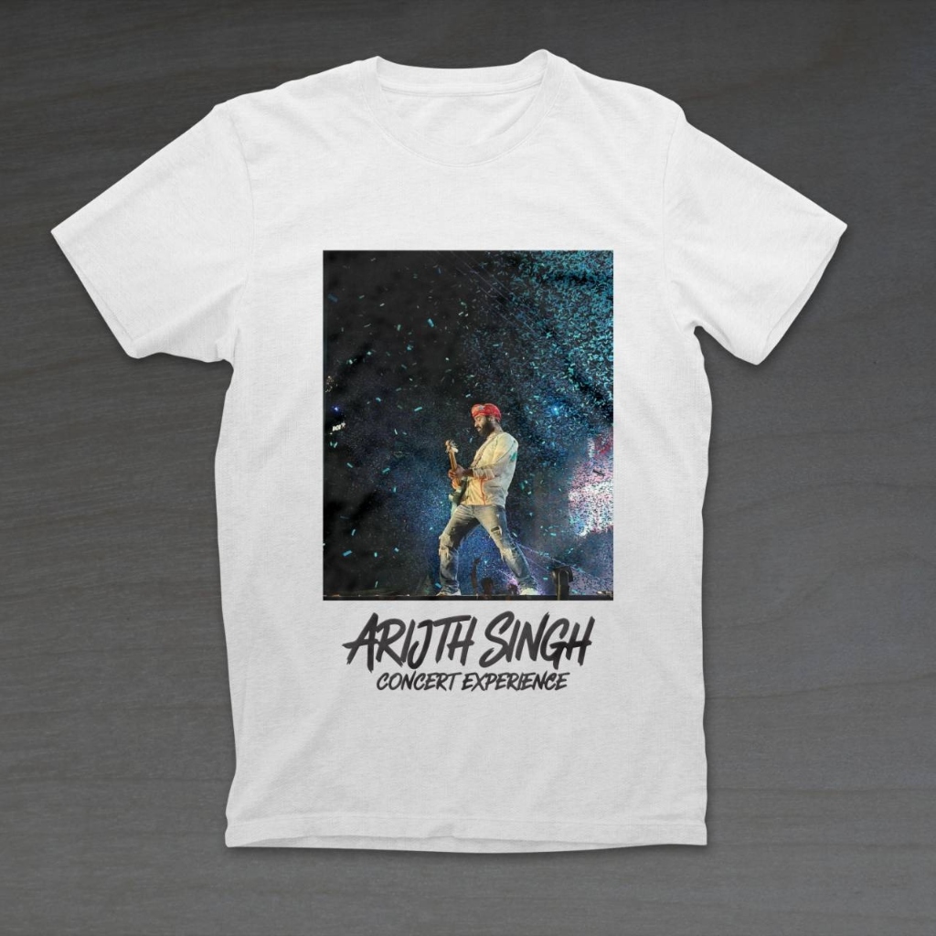 Arijith Singh Concert Experience White Tee